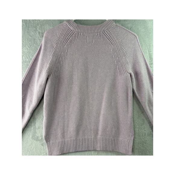 GAP Textured Crewneck Sweater – Lilac – Size XS - Picture 2 of 5